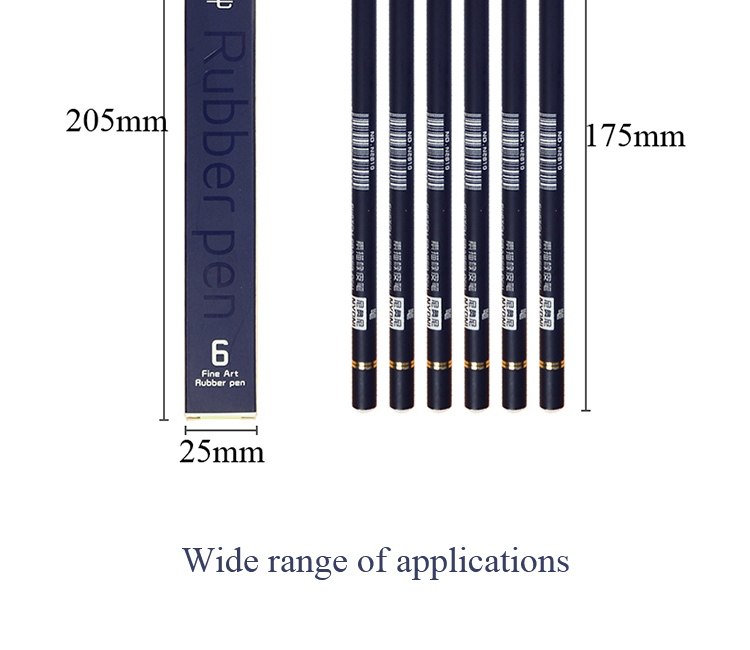 Древесный уголь rubber pen eraser pencil pen tip rubber type 1/3/6pcs high precision pencil eraser for manga House music beauty home