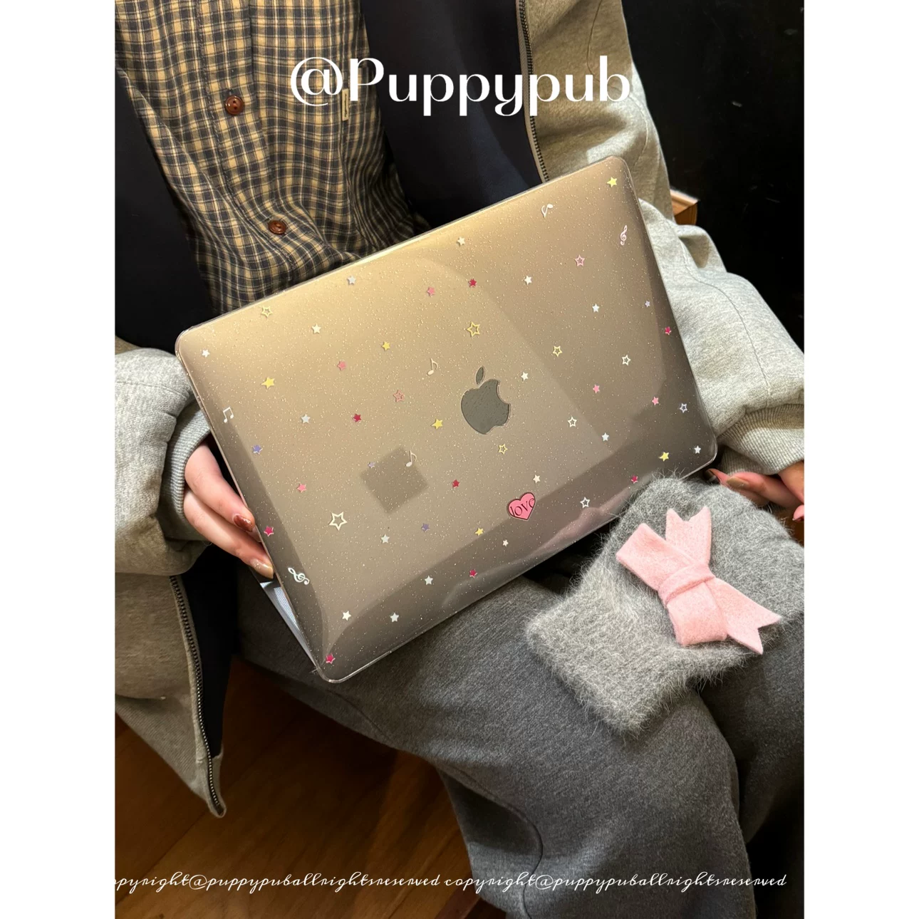 ПюппиПаб [Star Island] Звездчатый акриловый защитный чехол для MacBook Pro Air, тонкий, против ударов, ПК