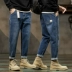 Quần Jean Dày Nam Thương Hiệu Hợp Thời Trang Thu Đông 2022 Mới Rộng Thẳng Hậu Cung Quần Dài Nam Plus Cashmere quần jean nam hàng hiệu Quần jean