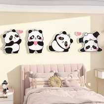 Childrens room layout bedroom wall decoration 3D three-dimensional wall sticker self-adhesive living room bedside background wall sticker
