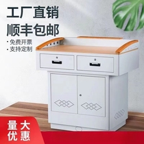 Multimedia podium steel training class campus classroom teacher podium central control multi-functional podium conference podium