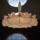 Italian Cloud Lamp Lobby Modern Minimalist Creative Cream Style Wabi-Sabi Style Living Room Dining Room Silk Airship Chandelier