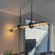 Designer Bar Counter Restaurant Pendant Light Modern Minimalist Dining Table Dining Room Long Strip Minimalist Glass Model Room Light