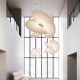 Nordic Creative Personality Living Room Modern Chandelier Designer Restaurant Homestay Duplex Building Designer Silk Fabric Lamp