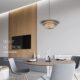 Nordic Minimalist Dining Room Lamp Modern Designer Model Room Hotel Bedroom Bedside Lamp Bar Table Round Chandelier