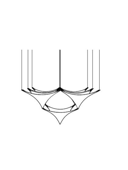 Pyramid Chandelier Modern Minimalist Villa High-Ceiling Living Room Bedroom Designer Dining Room Combination Ambiance Decorative Light