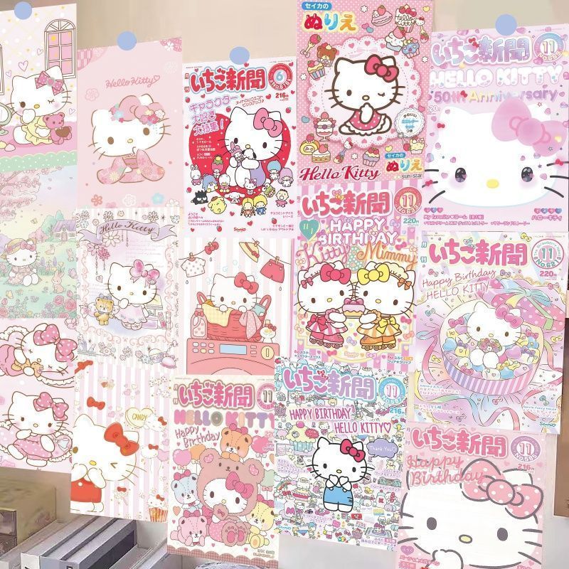 30 Pieces of Hello Kitty Posters, Wall Stickers, Cute Cartoon Animation Photo Background Wall Material Paper 30 Pieces of Hello Kitty Posters, Wall Stickers, Cute Cartoon Animation Photo Background Wall Material Paper