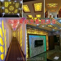 Aisle dazzling hollow imitation marble lattice wood carving} lampshade lamp film light-transmitting anti-ceiling parchment paper imitation film