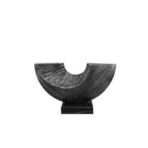Nordic Creative Marble Metal Half-Crescent Sculpture Ornament Living Room Entrance Study Room TV Cabinet Home Decoration