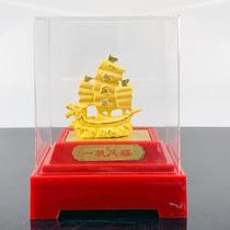 Dragon boat ornaments velvet gold smooth sailing small dragon boat sailing ornaments Douyin Kuaishou lucky bag gifts