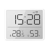 Clock refrigerator creative sticker magnetic simple large screen desktop alarm clock electronic wall-mounted electronic watch digital temperature and humidity