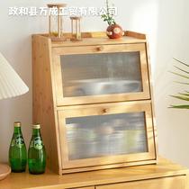Desktop storage cabinet kitchen cupboard sideboard living room coffee cup storage dustproof storage rack