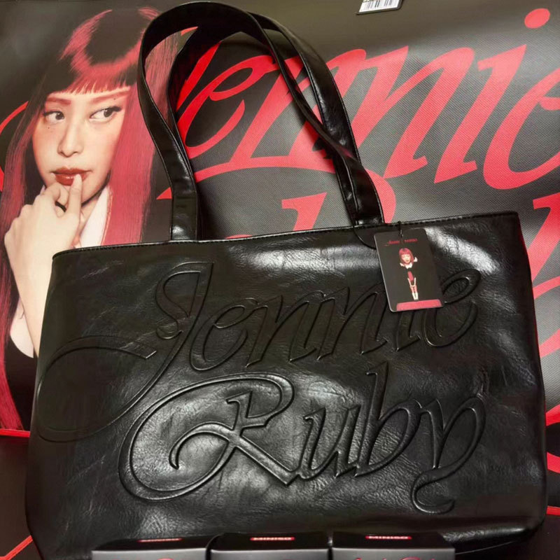 [in Stock] Genuine Miniso X Jennie Ruby Series Pu Tote Bag 43cm