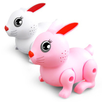 Electric jumping rabbit with light and music automatic walking and jumping rabbit simulated animal childrens electric toy