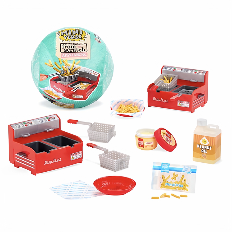 Miniverse Mini Small Appliances Third Generation Miniature Simulated Food DIY Mini French Fries Machine Waffle Drink Miniverse Mini Small Appliances Third Generation Miniature Simulated Food DIY Mini French Fries Machine Waffle Drink