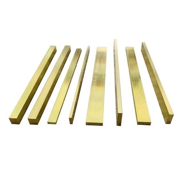 Solid Brass Strips, Pure Copper Square Bars, Water-Polished Marble Stair Anti-Slip Flooring Inlaid with Decorative Copper Strips