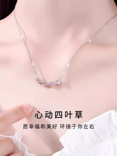 S999纯银项链女轻奢小众锁骨链2025年新爆款生日新年礼物送女朋友