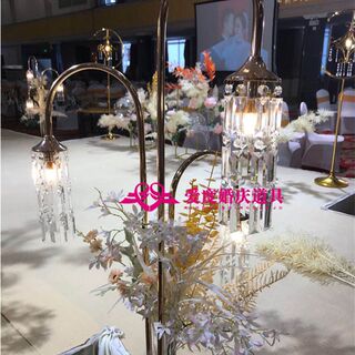 New wedding crystal 3-head ice road leading wedding scene decoration scene layout props window display