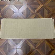 Guohuajia Z117 linen (45*120cm) beige solid color household bathroom absorbent non-slip mat floor mat