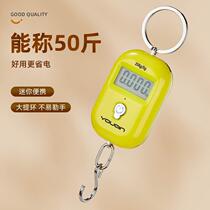 Precision mini portable electronic scale high-precision household small portable crane scale spring scale hook weighing luggage weighing grams