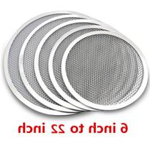 newNon stick Pizza Screen Pan Baking Tray Metal Net New Seam