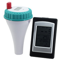 Wireless receiving floating pool thermometer swimming pool bathtub waterproof thermometer wireless pool