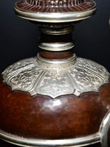 New Tibetan Supplies Pure Bronze Carved Baba Pot Nepalese Tantric Dharma Instrument Water Purification Bottle Household Ornament Small