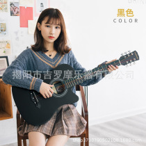 Direct sales of 38-inch 10-color acoustic guitar for novices beginners practice pianos direct sales from piano stores male and female guitars for students