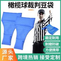 Ball referee throw down single-sided long collar cloth blue bean bag football referee bean bag football match referee accessories