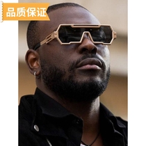 Retro steampunk sunglasses for men trendy one-piece irregular sunglasses for women 2024 new style
