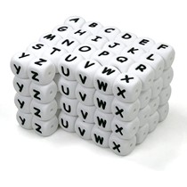 10pcs 12mm Baby Silicone Letters Beads Pacifier Letters Alph