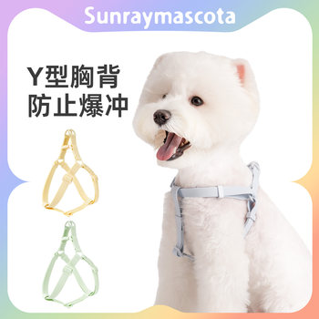 Sunraymascota Dog Harness Waterproof Pet Vest-Style Harness for Small Dogs Anti-Escape Leash
