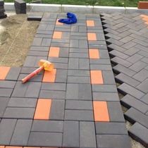 Clay fired bricks retro color garden paving tiles courtyard outdoor square sidewalk clay bricks landscape permeable bricks