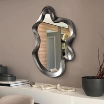 French irregular cosmetic mirror art decorative mirror high-value cosmetic mirror special-shaped mirror wall-mounted smart bathroom mirror
