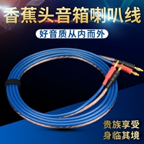 Audiophile-grade gold-plated banana head speaker cable speaker cable surround cable amplifier connection audio cable center audio cable