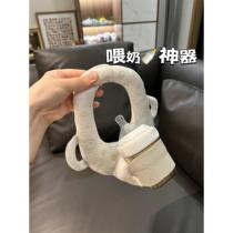 Breastfeeding artifact solves the problem of multi-functional breastfeeding artifact for both hands anti-bias headrest drinking pad baby bottle fixing bracket
