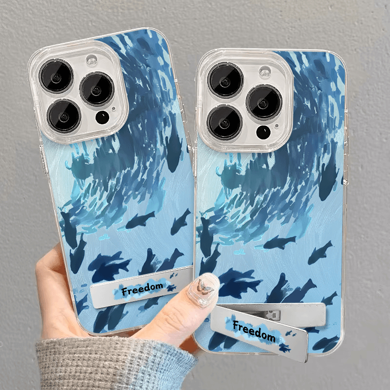 Pesce di mare profondo adatto per iPhone 15promax custodia per telefono iPhone 1413 Filato di piume 1211iQOO Huawei Pura70 Xiaomi stand_voghion.com