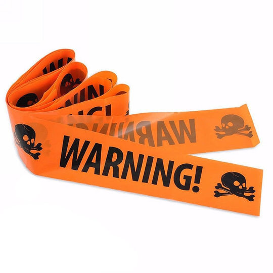 Halloween Decoration Caution Tape Isolation Belt Haunted House Escape Room Script-Killing Props Horror Atmosphere Scene Setup Decoration