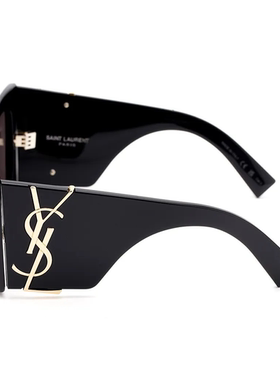 YSL/圣罗兰 镜腿标志字母 板材镜架 猫眼 太阳眼镜 女款 黑色