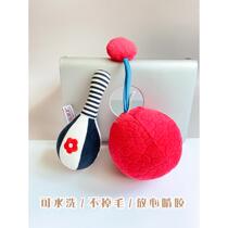 Childrens red ball chasing visual soft cloth treasure black and white visual exercise hand bell color visual auditory grasping treasure training can