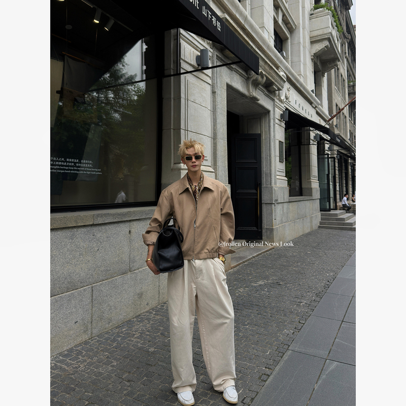 Jrollen "Southern French Vacation" Autumn Old Money Style Clean-Cut Vintage High-End Versatile Lapel Jacket Jrollen "Southern French Vacation" Autumn Old Money Style Clean-Cut Vintage High-End Versatile Lapel Jacket