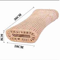 Natural woven rattan breathable 8 free mats hollow neck guard rattan elders handmade pillow summer sleeping pillow single