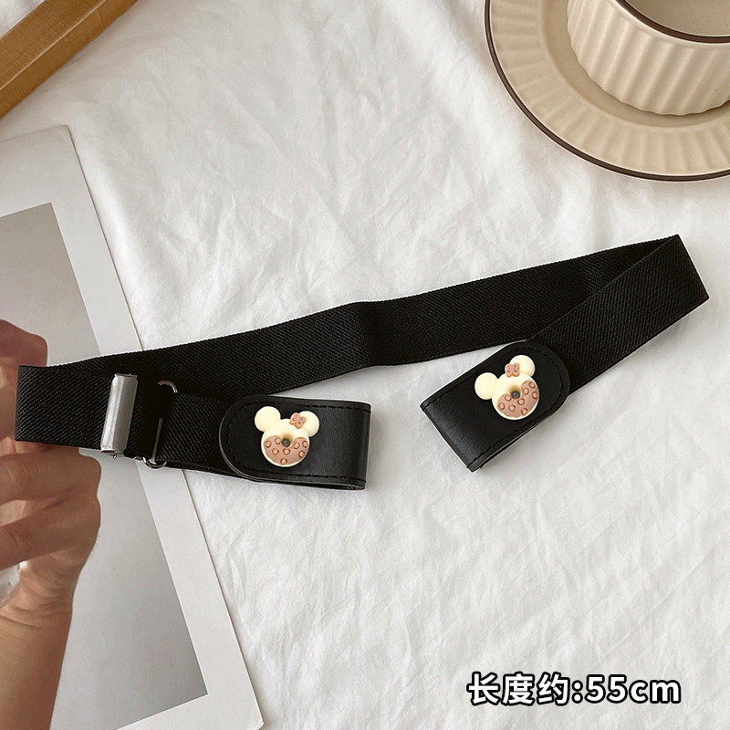Children's Lazy Belt Elastic Adjuster for Girls, Adjustable Magic Tape Belt for Kids