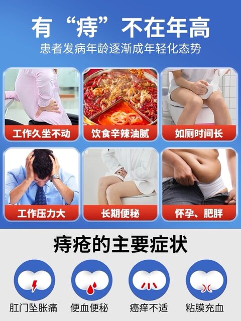 Hua Cang Hemorrhoid Cream for Internal and External Hemorrhoids, Specialized Anti-Itch Cream, Genuine Product for Blood in Stool, Anal Fissures, Internal and External Hemorrhoids, Mixed Hemorrhoids, Official Flagship Product