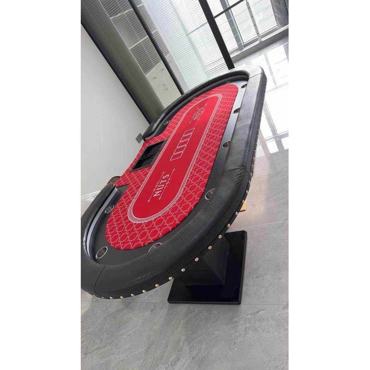 Multi-Purpose Texas Hold'Em Table, Classy Poker Table, Conference Table, Special Table, Texas Hold'Em Table Set with Table Cover