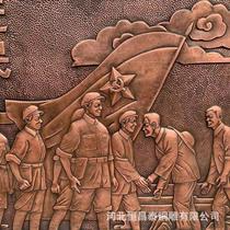 供应新制作雕像中式人物景观创意装饰 浮雕雕塑 缎铜浮雕
