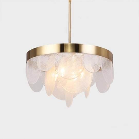 Descendants' simple and modern Nordic designer creative D9080 personalized living room glass sample room bedroom light luxury glass piece