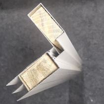 Brick cabinet cabinet white inner corner slot two-in-one corner column ceramic tile stove corner column aluminum alloy accessories