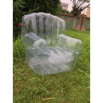 Internet celebrity inflatable sofa transparent art single chair quality adult leisure recliner outdoor factory direct sale