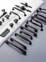 PQB Black Handles for Furniture Cabinet Knobs and Handles Ki